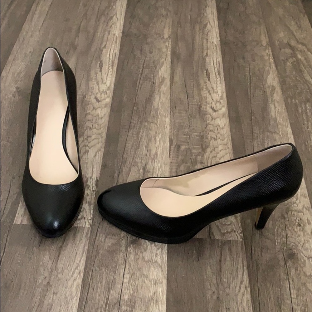 Almond toe pumps